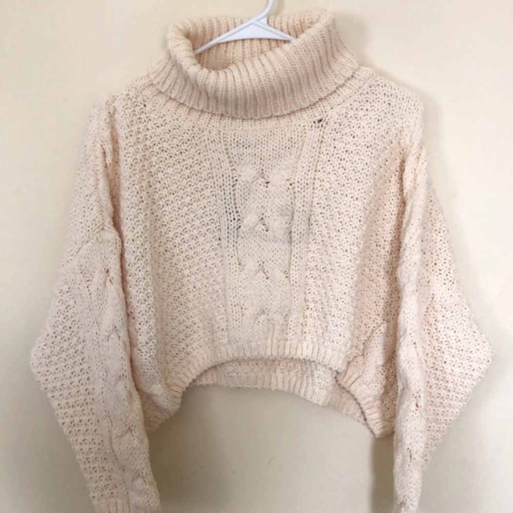 Chenille Cropped Sweater